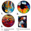 «Colorful Eye II - Woman Abstract», reproduction d'art sur toile encadrée-86810030-86810031