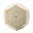 18X18x21" Hexagonal Capes Capiz Stool