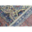 Wool Oriental Area Rug in Gold/Rust/Blue