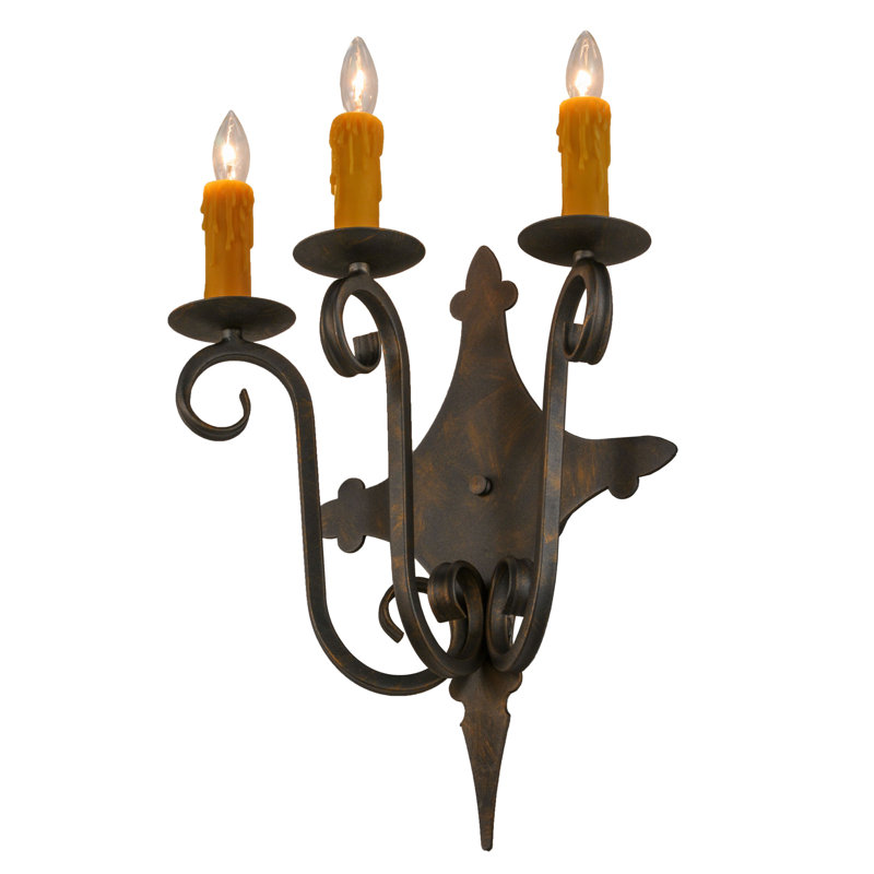 Lampe murale bougie 3 lumières Grindle