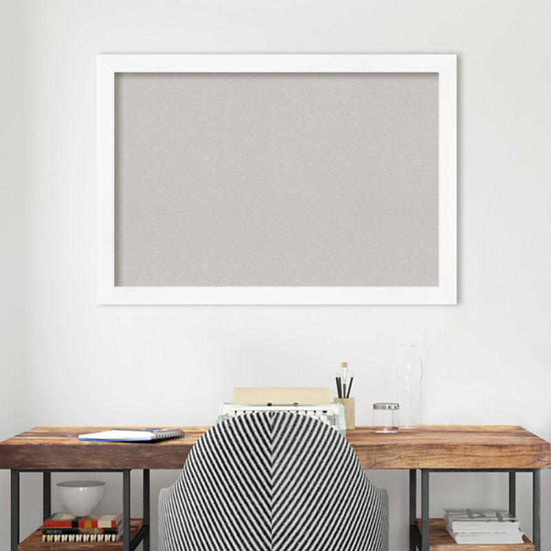 Amanti Art No Cork Wall Plastic Bulletin Board, 27" x 39"