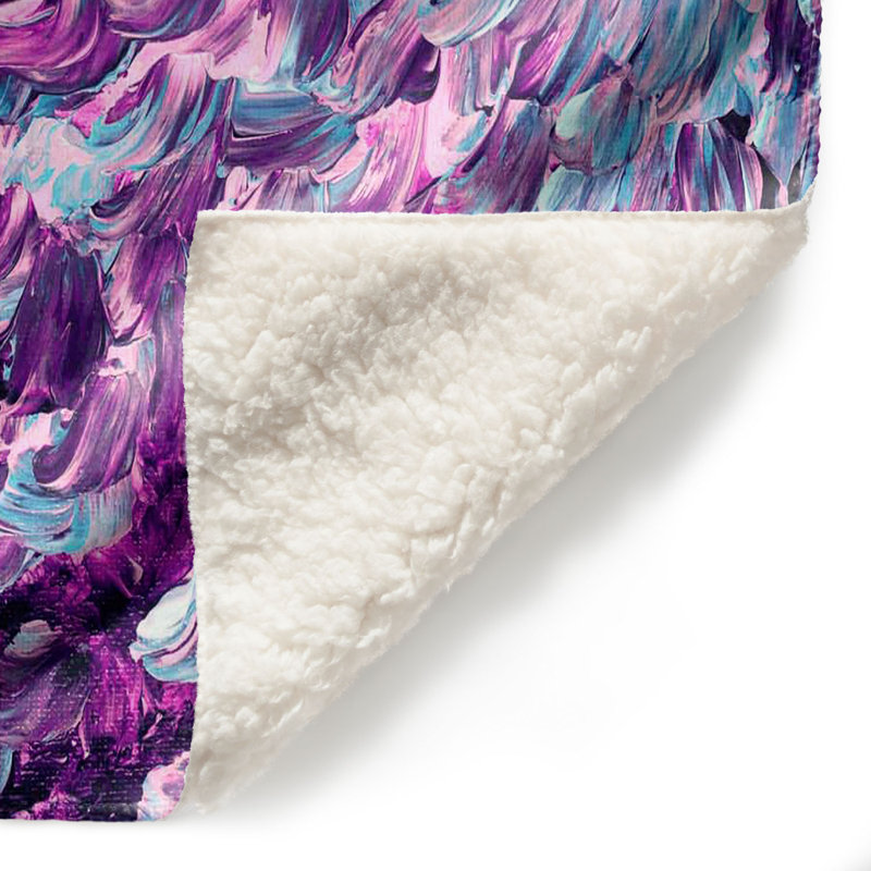 Couverture douce en plumes dépolies i sherpa, l 51 po x L 60 po