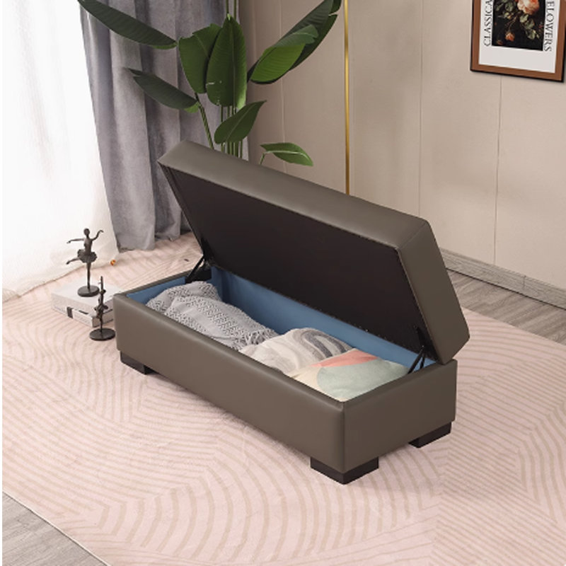 Banc de rangement rectangulaire avec range-chaussures