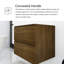 Ensemble de meuble-lavabo mural 24 po avec lavabo en résine blanche intégrée-1441888101