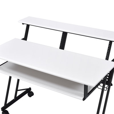Suitor White & Black Finish Music Recording Studio Desk