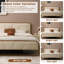 Nelsie Upholstered Platform Bed with Velvet Tufted Headboard-1011279368-1016749685