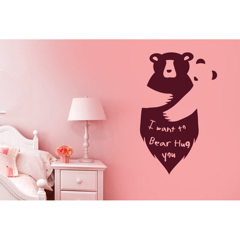 Non-Wall Damaging Wall Decal, Burgundy, Medium