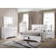 Ensemble de chambre à coucher simple 4 pièces Aafreen - blanc-116668803-124172072-134637019