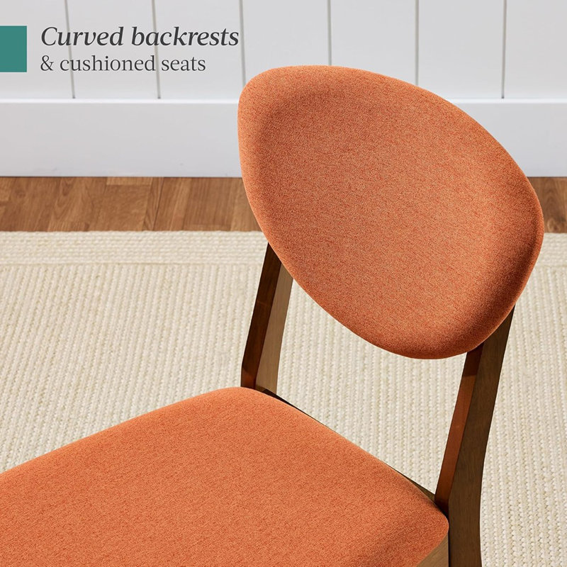 Ensemble de 2 chaises de salle à manger, style Mid-Century moderne