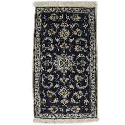 One-of-a-Kind 2'5" X 4'3" 2000s Wool Area Rug in Blue