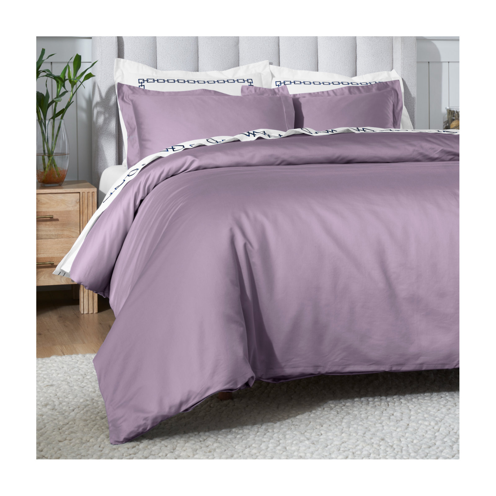 Duvet Cover Set, Wisteria, King/California King Duvet Cover + 2 King Shams