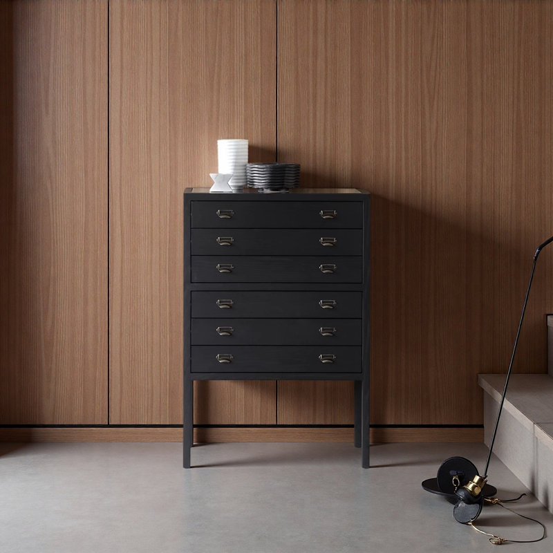 Armoire de rangement à tiroir noir