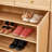 Multi-Functional Modern Minimalist Natural Wood-Colored MDF Shoe Cabinet - Seamlessly Fits Into Nordic, And Industrial Style Interiors,Product Dimensions: 34.6*13.7*43 Inches.-2058026390