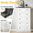 5 Drawer Dresser With Marble Pattern Countertop
