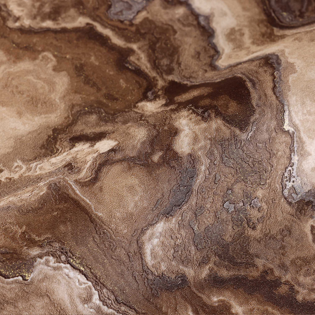 Modern Marble 3D Textured Wallpaper, Deep Embossed Stone Effect, Premium Quality Battice Roll Orren Ellis