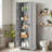 Floor Storage Cabinet Accent Bathroom Cabinet With Adjustable Shelf-1444054441