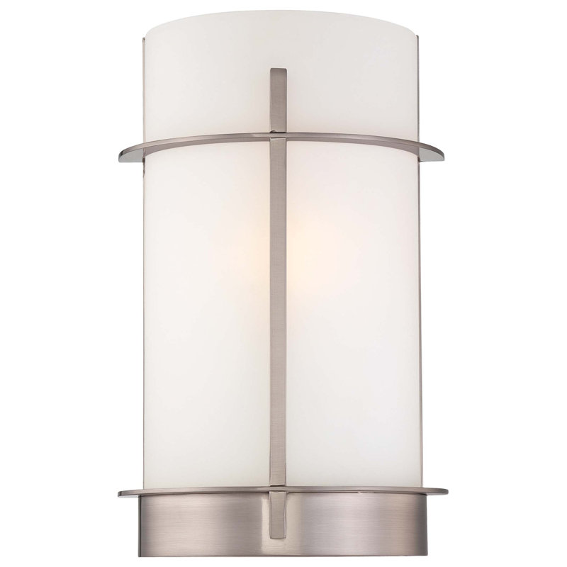 Christensen Steel Flush Mounted Sconce, Brushed Nickel