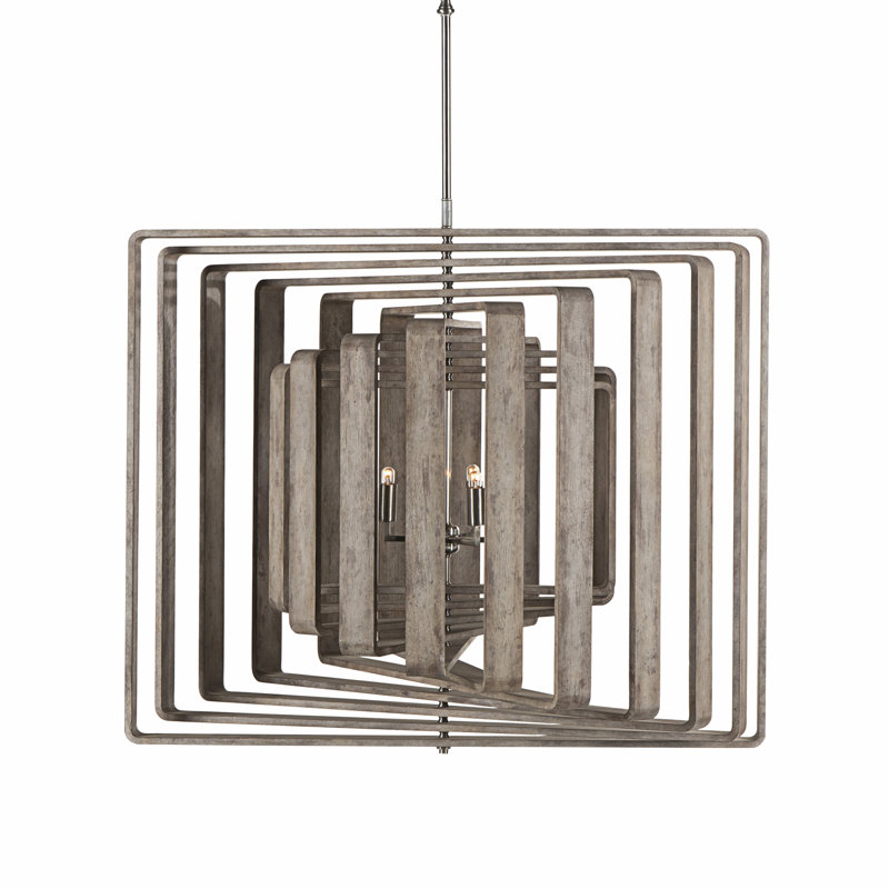 Lustre géométrique unique à 6 lumières Nellcote