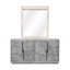 Pavira Dresser With Mirror - Stone