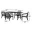 Ensemble repas rectangulaire pour 4 personnes Dasinger-1579085507