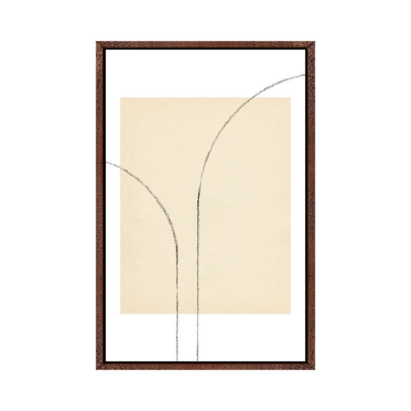Minimalist Neutral Line Art III by Whales Way - Painting on Canvas, 101.6cm H x 66.04cm W x 3.81cm D