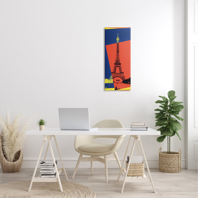 " Eiffel Tower Parisian Pop Art Travel Poster Collage " by Daniel Sproul