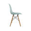 Chaise d'appoint avec pieds en bois naturel. Chaise Carbone Clegg de style Eiffel (turquoise)-1432745679