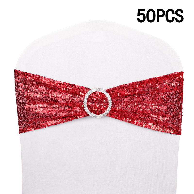 Ensemble de 50 bandes Spandex, Rouge