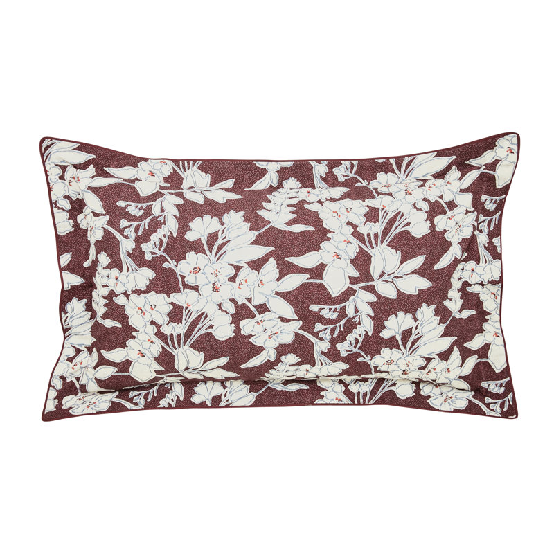 Aris Print Oxford Pillowcase Mulberry