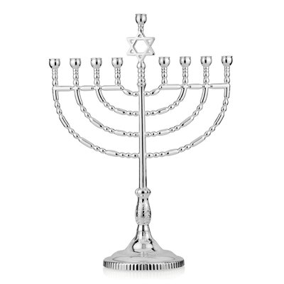 Aristocratic Metal Star of David Menorah