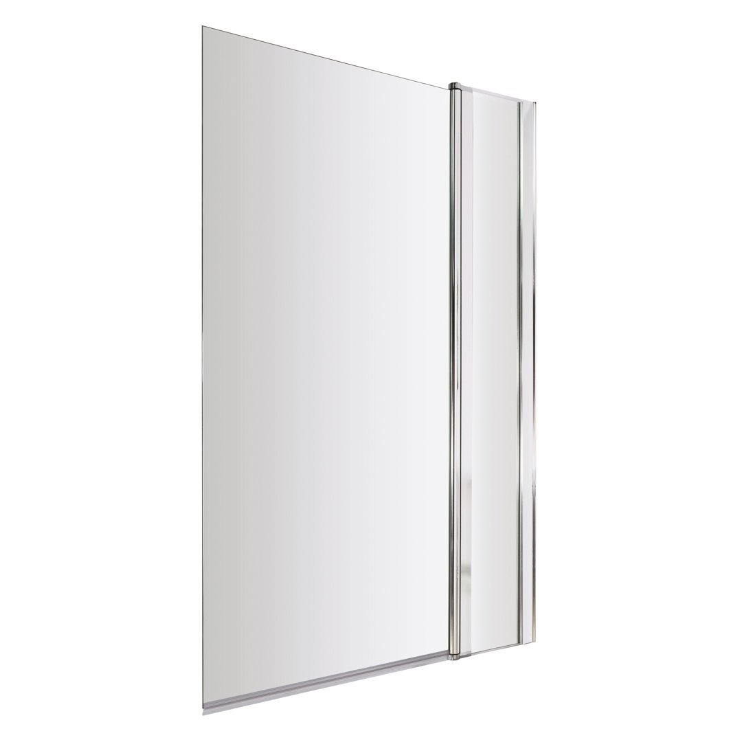 Pacific 1435mm H Pivot Frameless Tub Door with Clear Glass