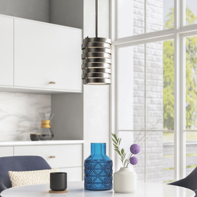 Luminaire suspendu cylindrique à 1 lumière Abdülhalim