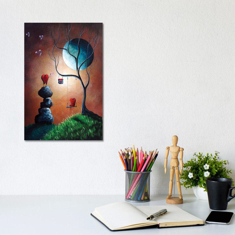 Just Because I Love You by Moonlight Art Parlour - Print on Canvas, Wrapped Canvas, 20.32 cm H x 30.48 cm W
