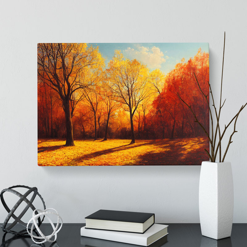 Sensational Autumn Forest - Wrapped Canvas, 35cm H x 50cm W x 3cm D