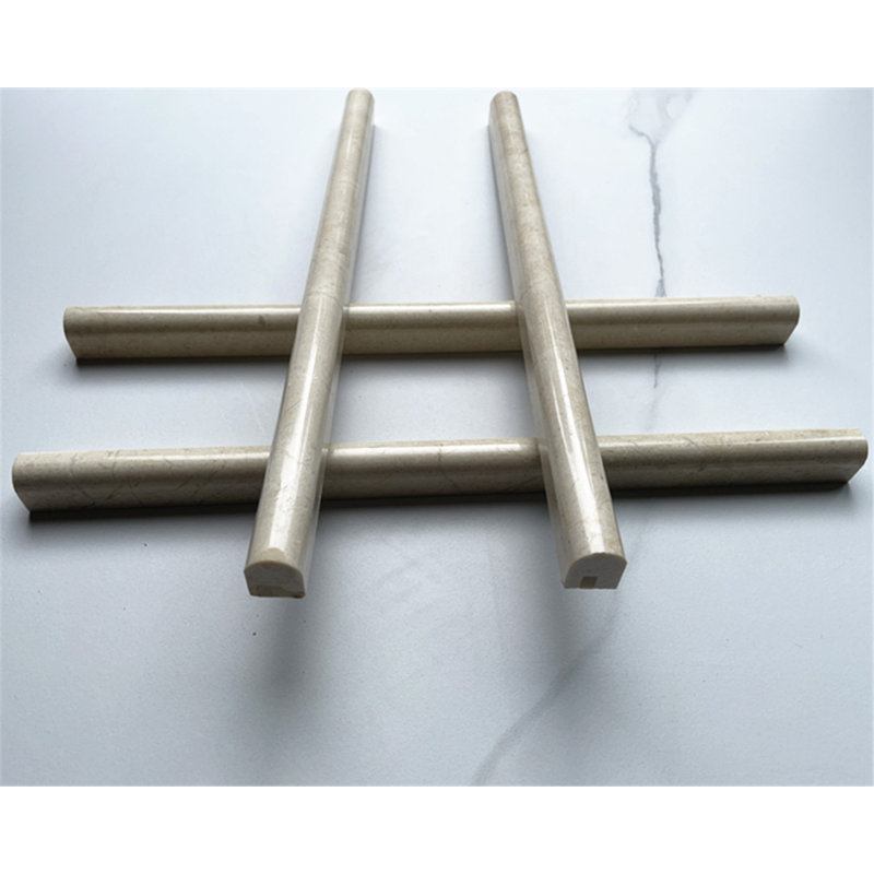 12 in. x 1 in. Marble Tile