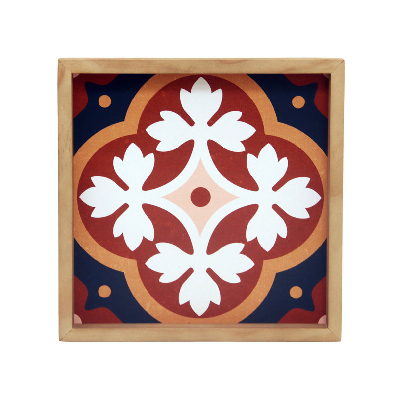 Cadre d'art en bois rouge 9,5 po