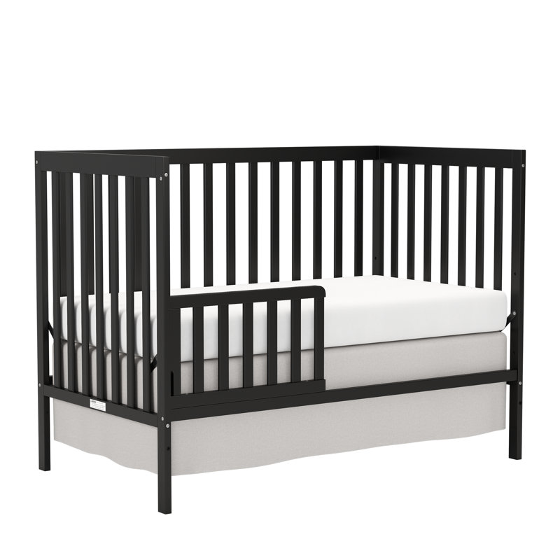 Lit de bébé convertible 5-en-1, Noir