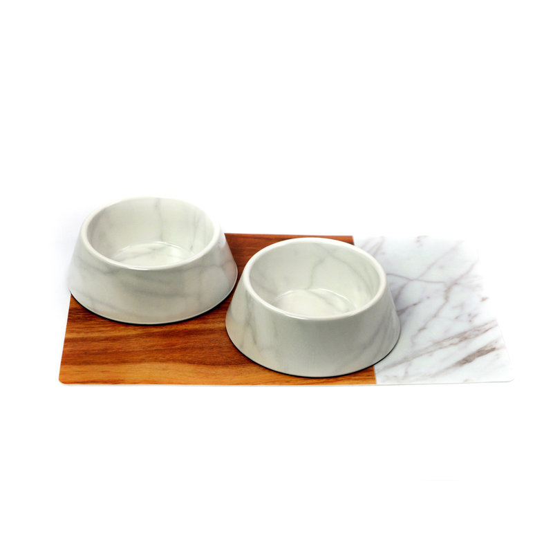 Mila Anti-Skid Pet Bowl, Mila Marble