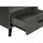 Table d'appoint avec tiroir de rangement et casier ouvert - stratifié gris, H 24 po-173451049