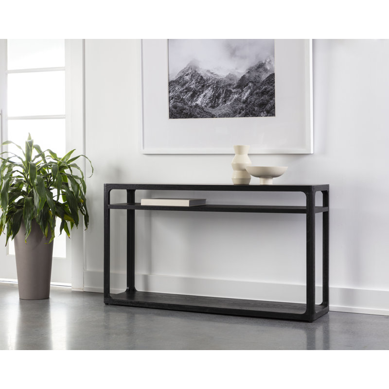 55'' W Console Table, Black