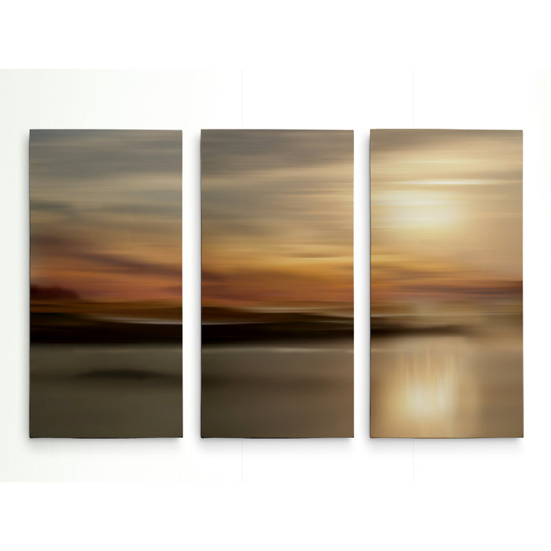 «Mystic Lake», image multi-pièces sur toile tendue, H 32 po x l 64 po x P 1,5 po