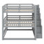 Triple lit superposé avec design séparé et escalier de rangement-330244645