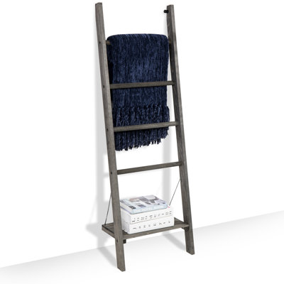 Wood 4 Wall Towel Rack