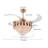 Jillyn 4 - Blade Crystal Ceiling Fan with Remote Control and Light Kit Included