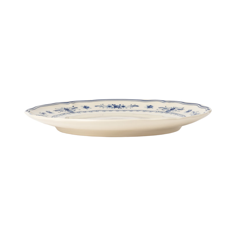 Vila Dinner Plates, Beige/Blue