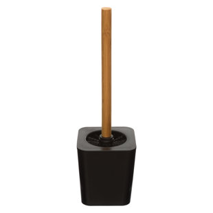 Coppedge Toilet Brush And Holder Black (Set of 2)