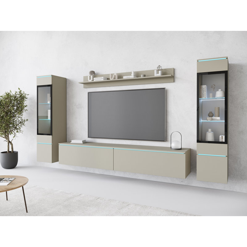 Veve II Unfinished Entertainment Centre for TVs up to 78", Cashmere