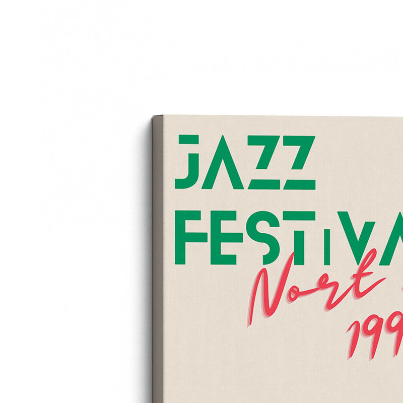 «Jazz Festival 1990», affiche sur toile tendue, H 12 po x l 8 po