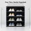 Boîte de rangement à chaussures empilable à DEL