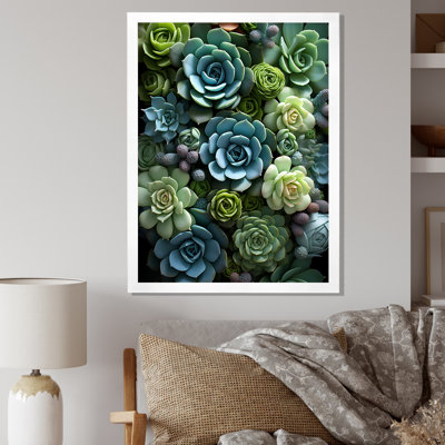 Jelisaveta " Green Succulents Serenity Garden II "